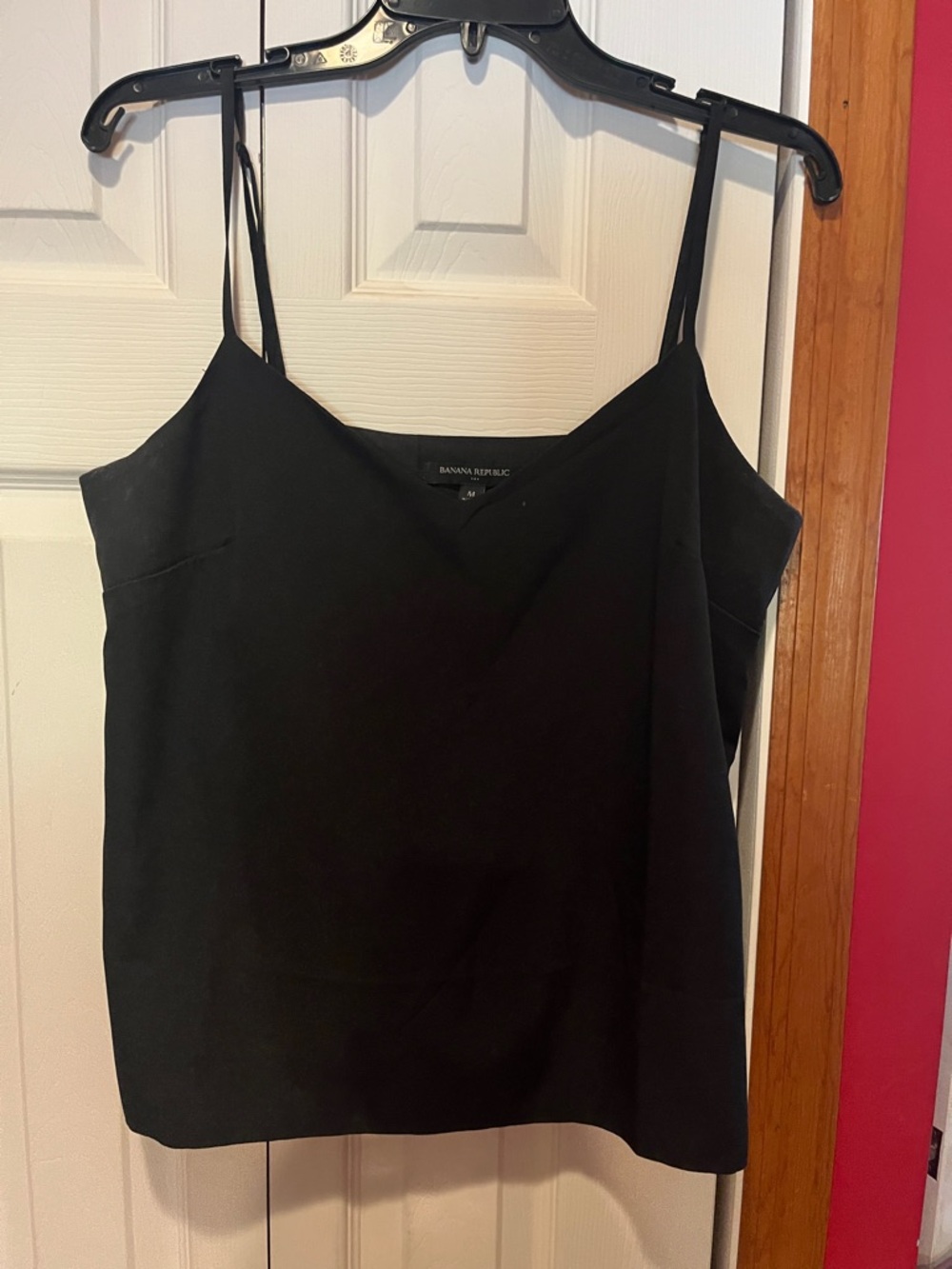 Banana Republic Black Slim-Strap loose fitting V-Neck Camisole